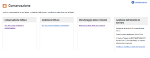 Conservazione fatturazione elettronica gratis